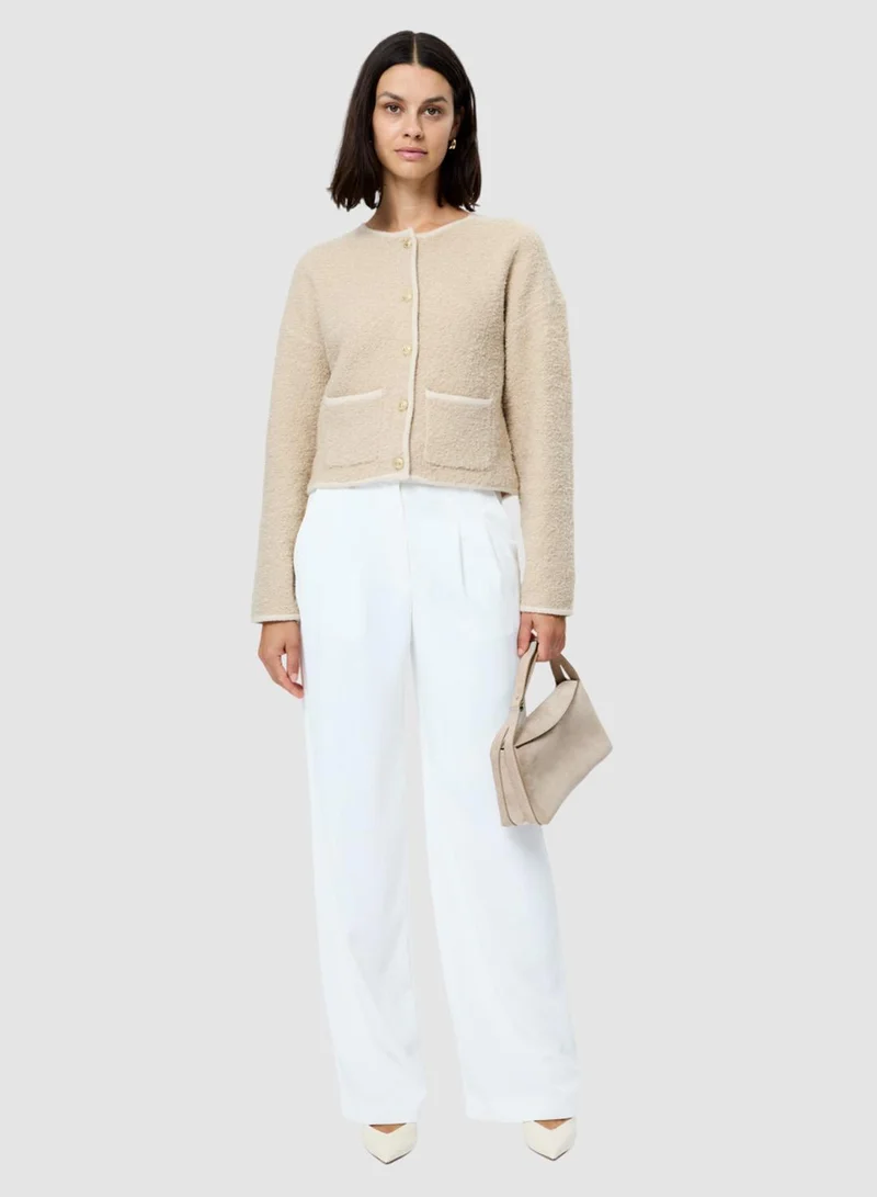 فرنش كونكشن Effie Boucle Knit Cardigan